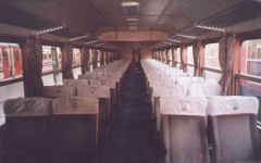 Interior of a black-red Pullman. . 2001. Photo Gökçe Aydin.