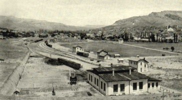 Cankiri station in 1934, just after the end of the construction works. 1934. Picture Nohab