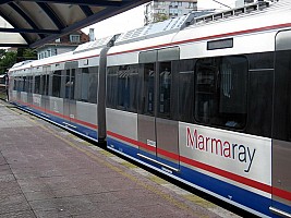 Marmaray stock on suburban service at Bostanci Station 19 August 2012