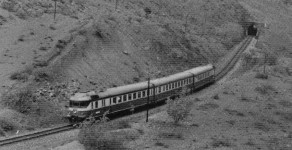 Mototren Ankara Adana Express near Ciftehan, 1974.