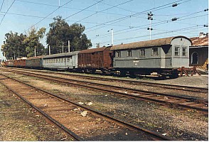 Toprakkale Yard. The end vehicle's build plate proclaimed 100 years of service! the body might have been rebuilt). Photo Malcolm Peakman 1998.