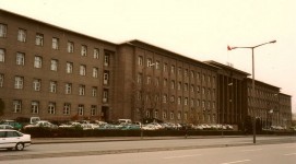 Next to the station, TCDD headquarters building, here from the street side. November 2003. Photo JP Charrey