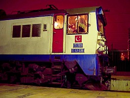 E43036 cabside, 2-12-2004, Ankara Station. Photo & copyright Graham Williams