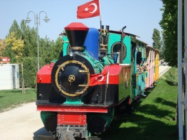 Children railway in Sazova park, september 2011. Photo M. Tekin