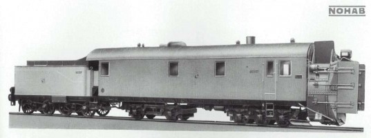 Factory picture of the 5 axles Nohab unit