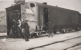 Snowplow at work at Çetinkaya, 11 January 1938