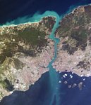 Satellite picture of the Bosphorus, ISS pictures, NASA, April 2004
