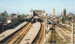 Haydarpasa, a view from the bridge crossing over the tracks